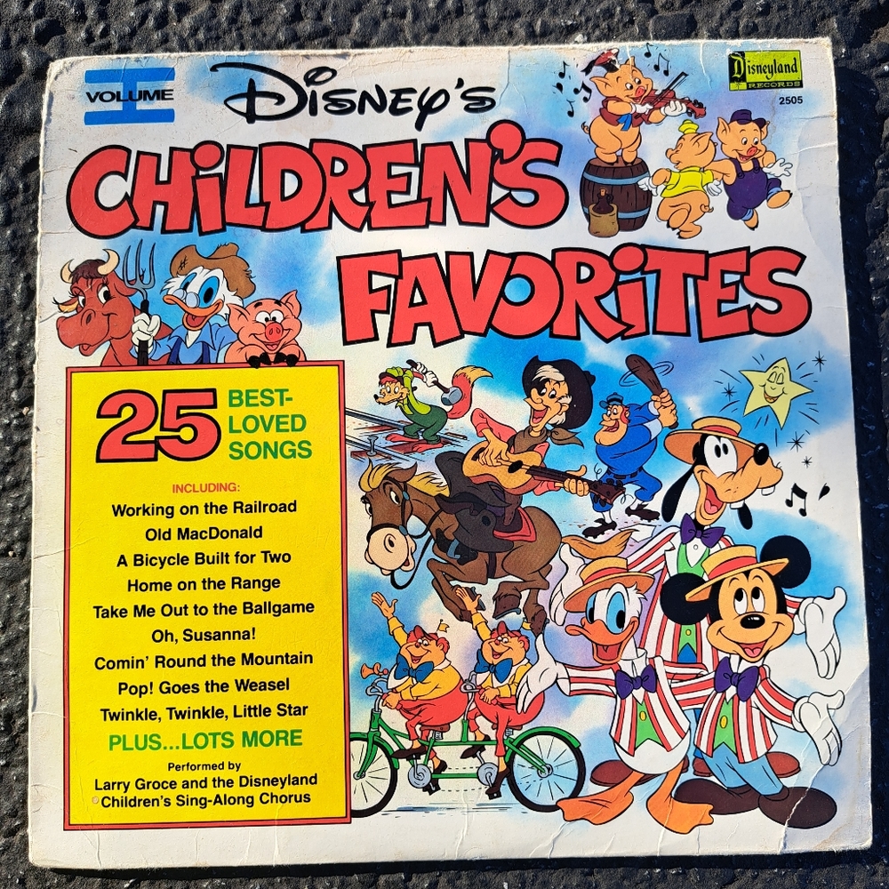 Vintage Disney Vinyl Children's Favorites Record